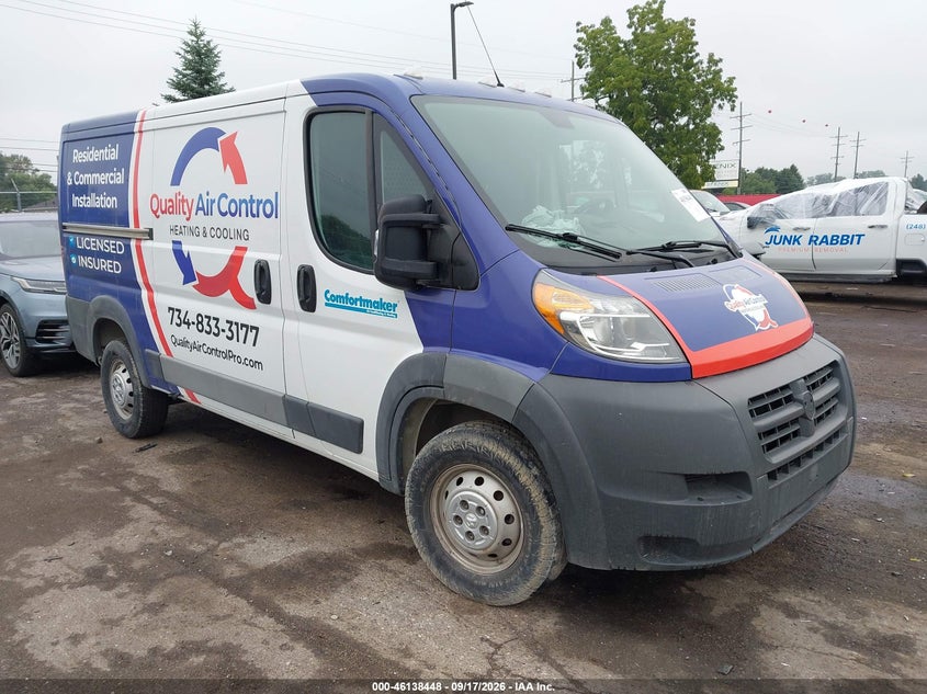 2016 RAM PROMASTER 1500 LOW ROOF | 3C6TRVAG2GE102209 | UPCARS