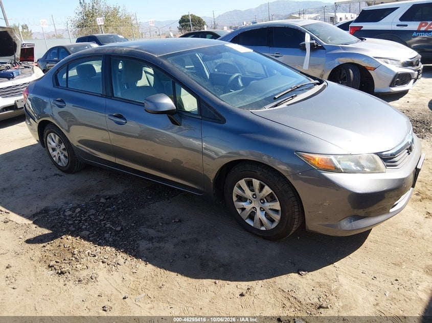 2012 HONDA CIVIC LX | 19XFB2F5XCE320506 | UPCARS