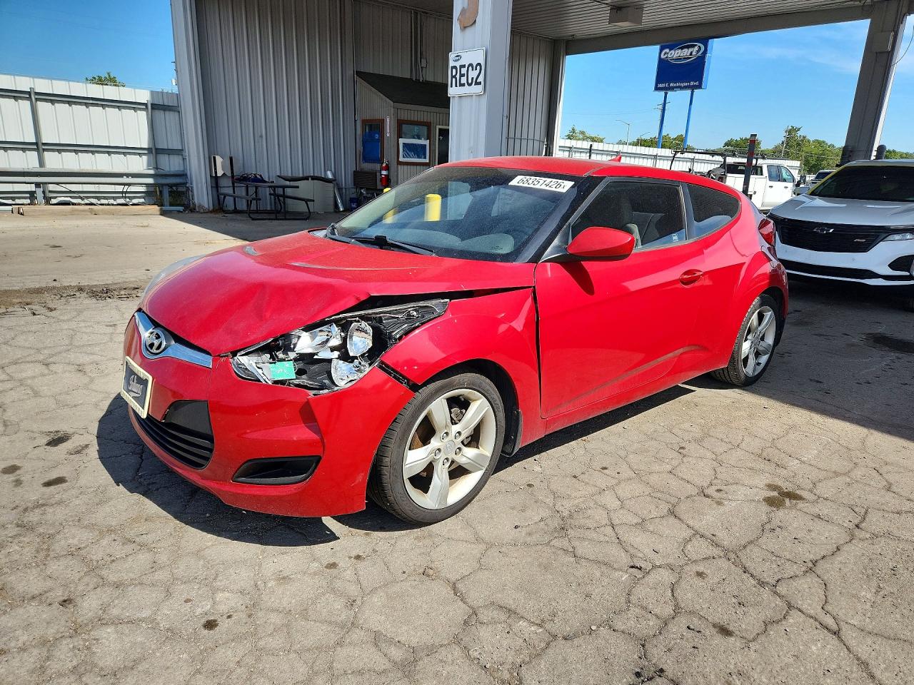 2012 HYUNDAI VELOSTER BASE | KMHTC6AD0CU077243 | UPCARS