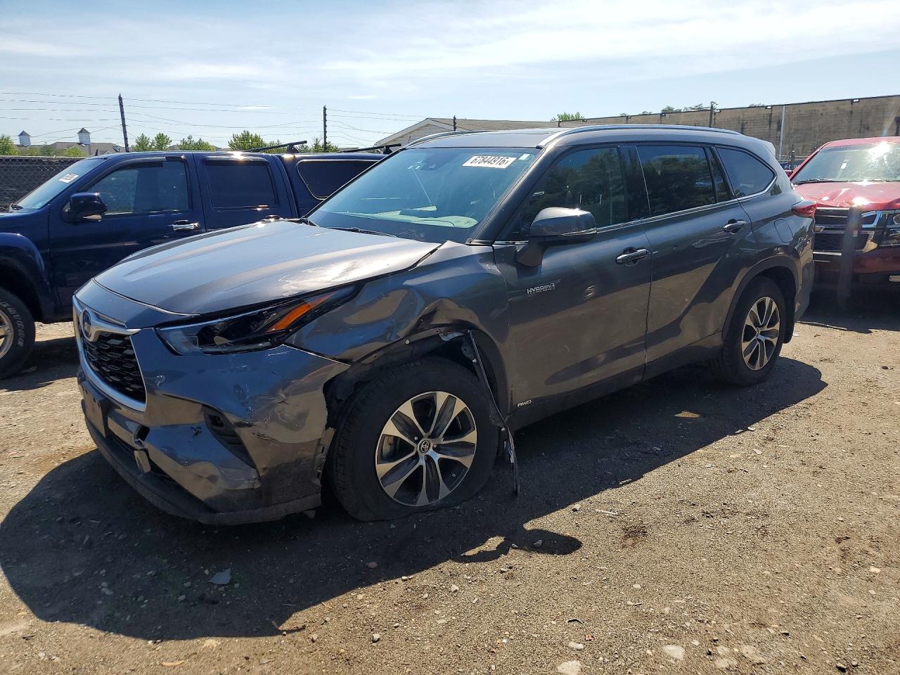 2021 TOYOTA HIGHLANDER HYBRID XLE | 5TDHBRCH0MS051343 | UPCARS