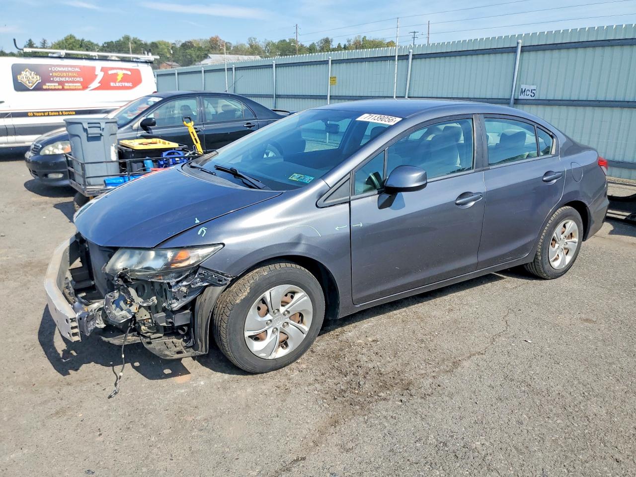 2013 HONDA CIVIC LX | 19XFB2F57DE211020 | UPCARS