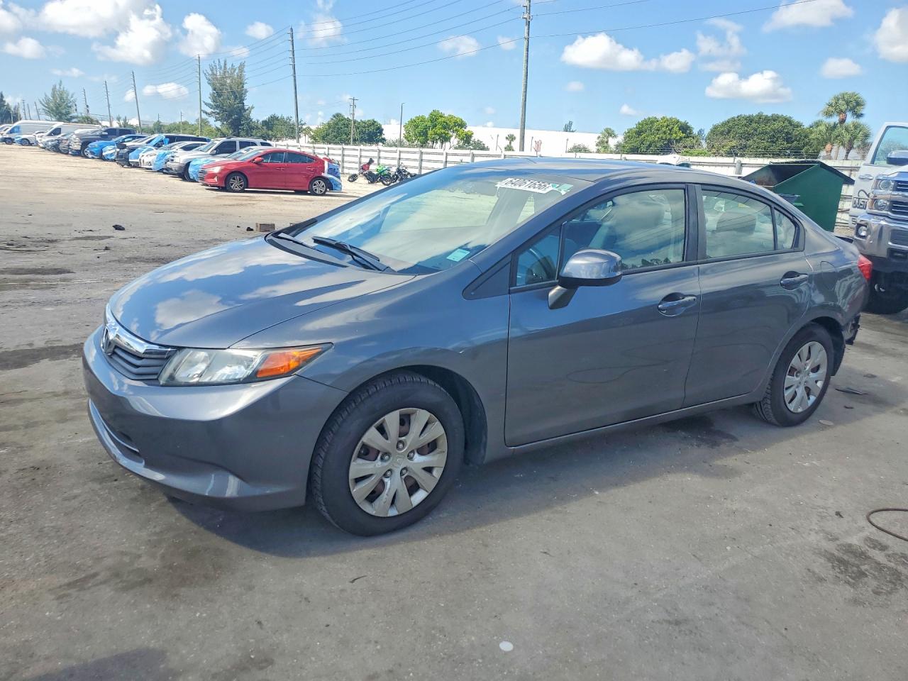 2012 HONDA CIVIC LX | 19XFB2F51CE055586 | UPCARS