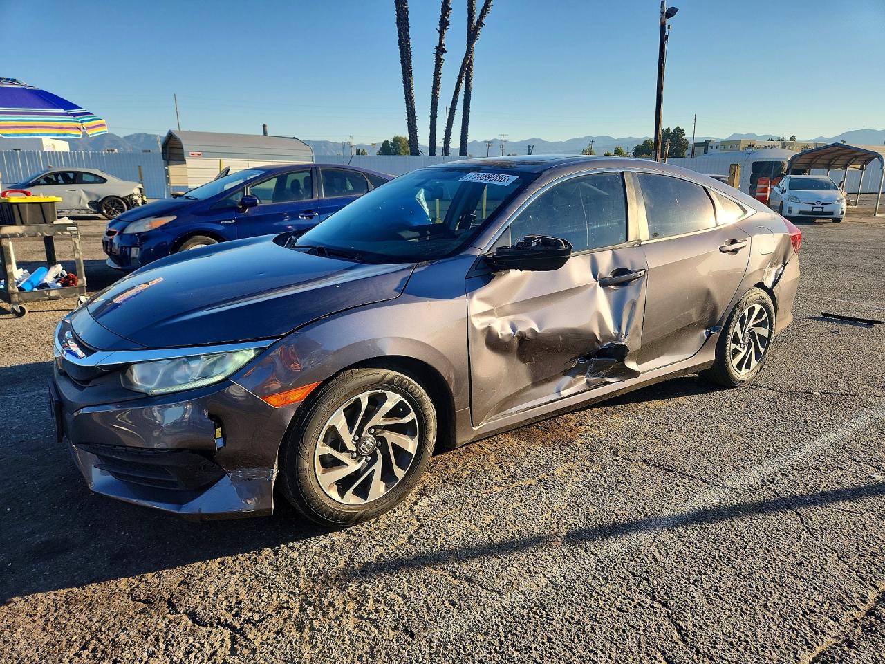2018 HONDA CIVIC EX | 2HGFC2F75JH514166 | UPCARS