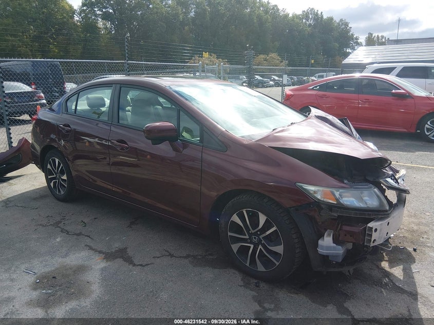 2014 HONDA CIVIC EX | 2HGFB2F85EH557312 | UPCARS