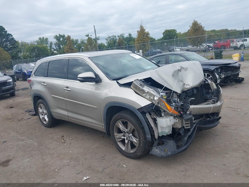 2015 TOYOTA HIGHLANDER LIMITED V6 | 5TDDKRFH6FS133915 | UPCARS