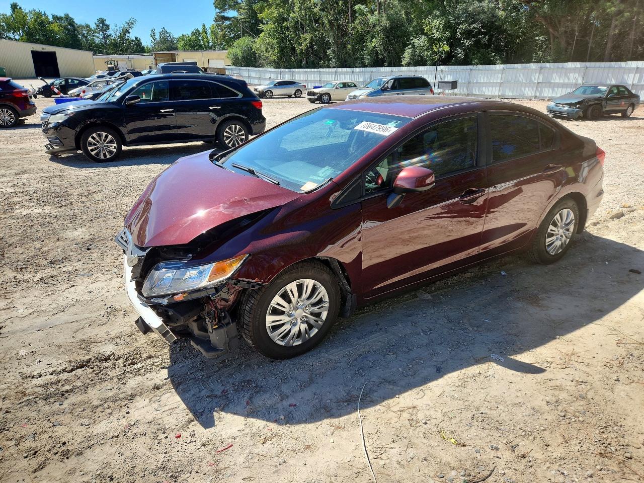 2012 HONDA CIVIC LX | 19XFB2F58CE031589 | UPCARS