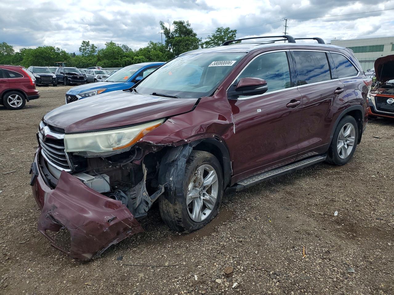 2015 TOYOTA HIGHLANDER XLE | 5TDJKRFH0FS129426 | UPCARS