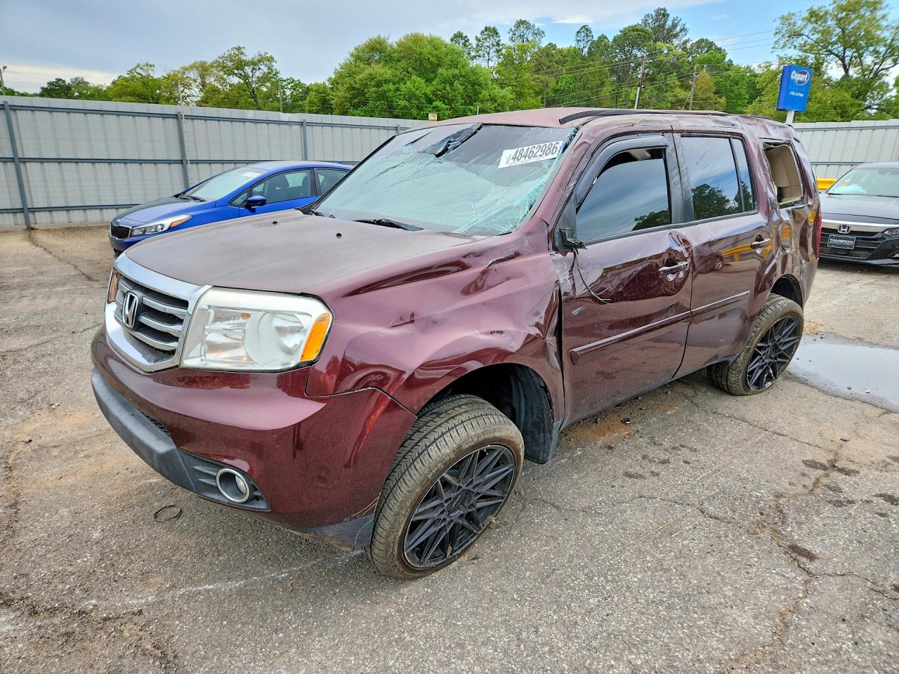 2013 HONDA PILOT EX | 5FNYF3H46DB032954 | UPCARS