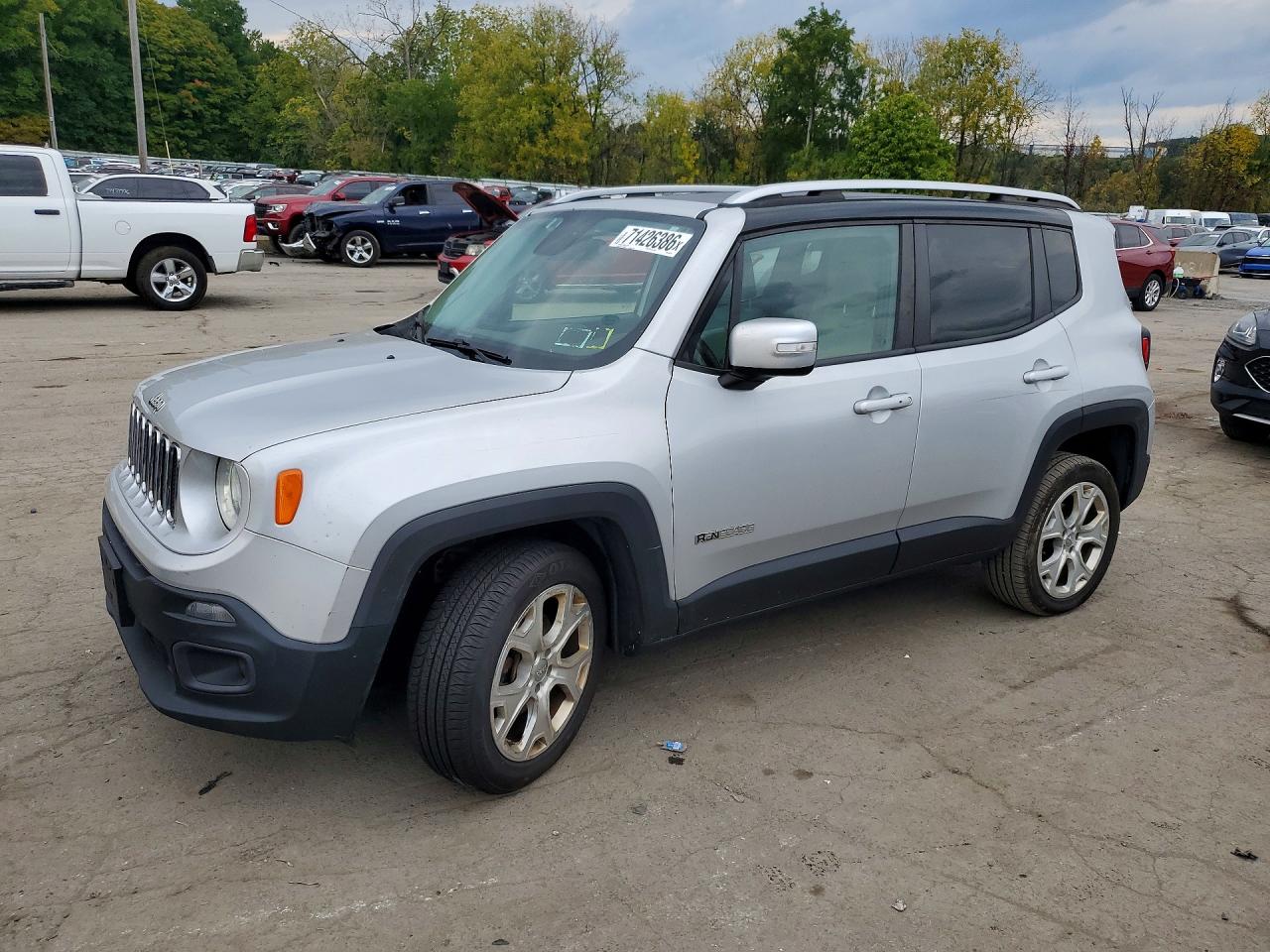 2016 JEEP RENEGADE LIMITED | ZACCJBDT2GPC68725 | UPCARS