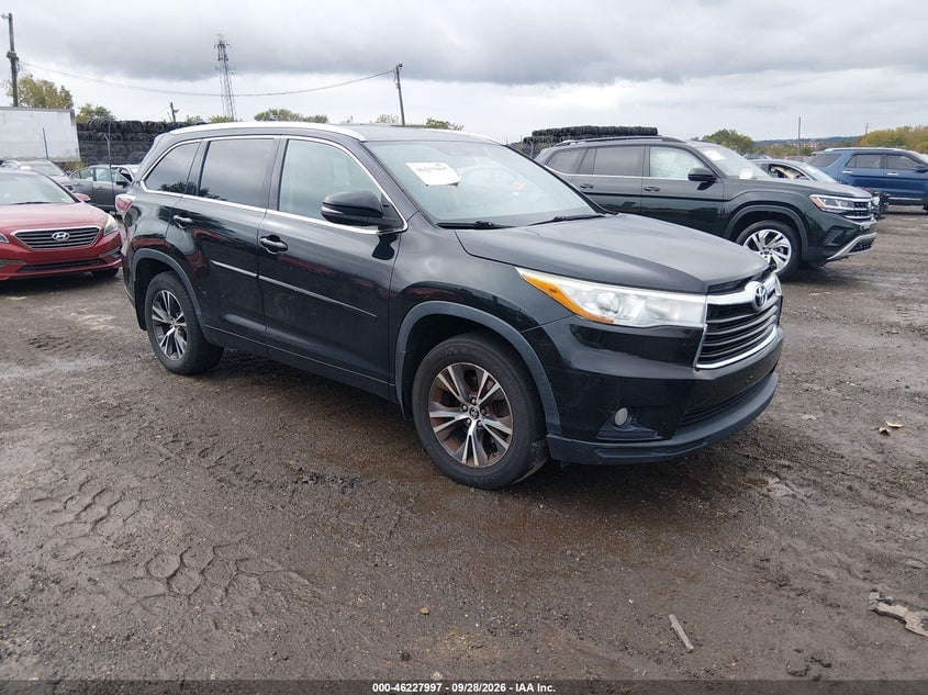 2016 TOYOTA HIGHLANDER XLE V6 | 5TDJKRFH9GS352761 | UPCARS