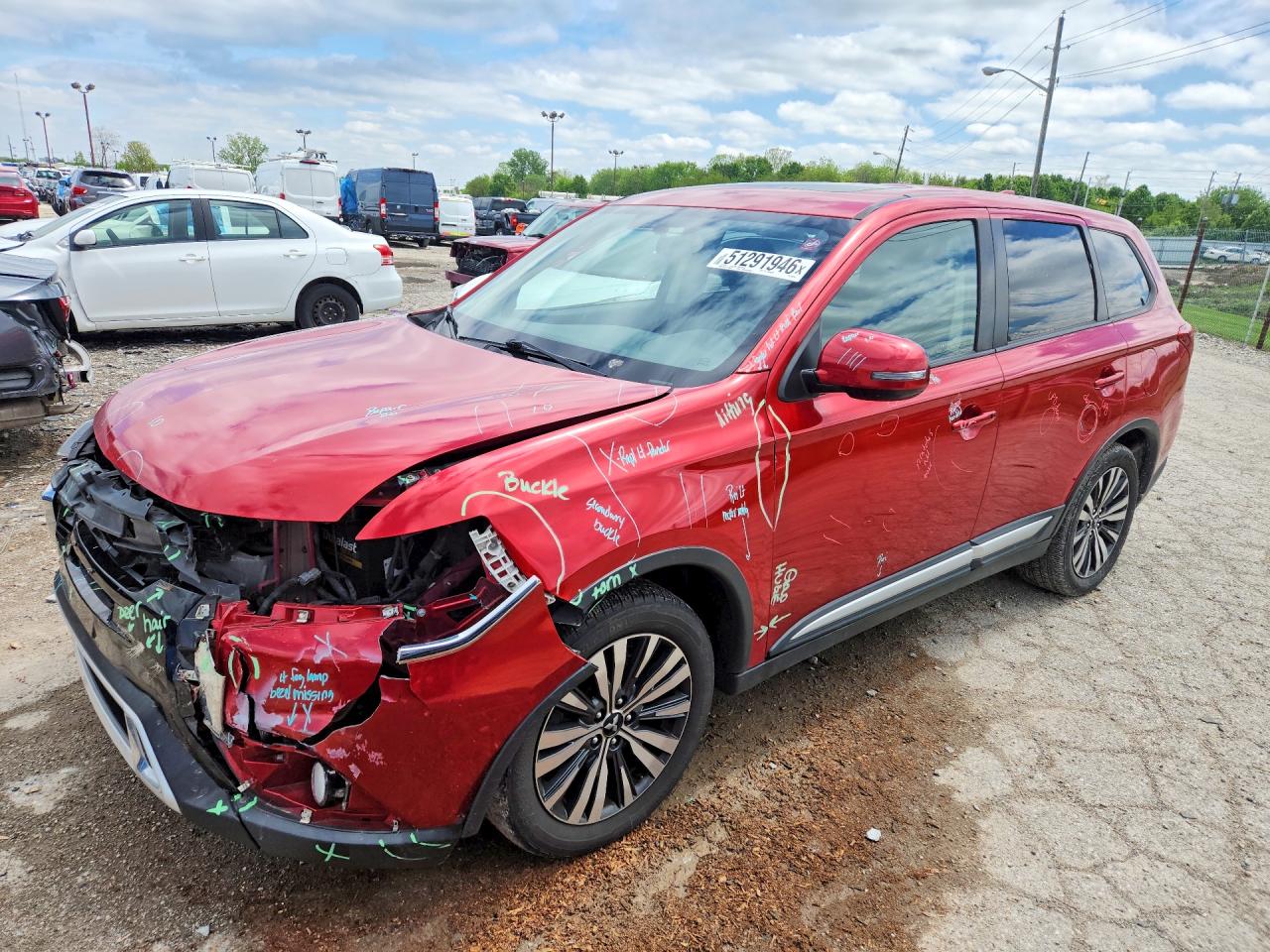 2019 MITSUBISHI OUTLANDER SE | JA4AD3A35KZ005853 | UPCARS