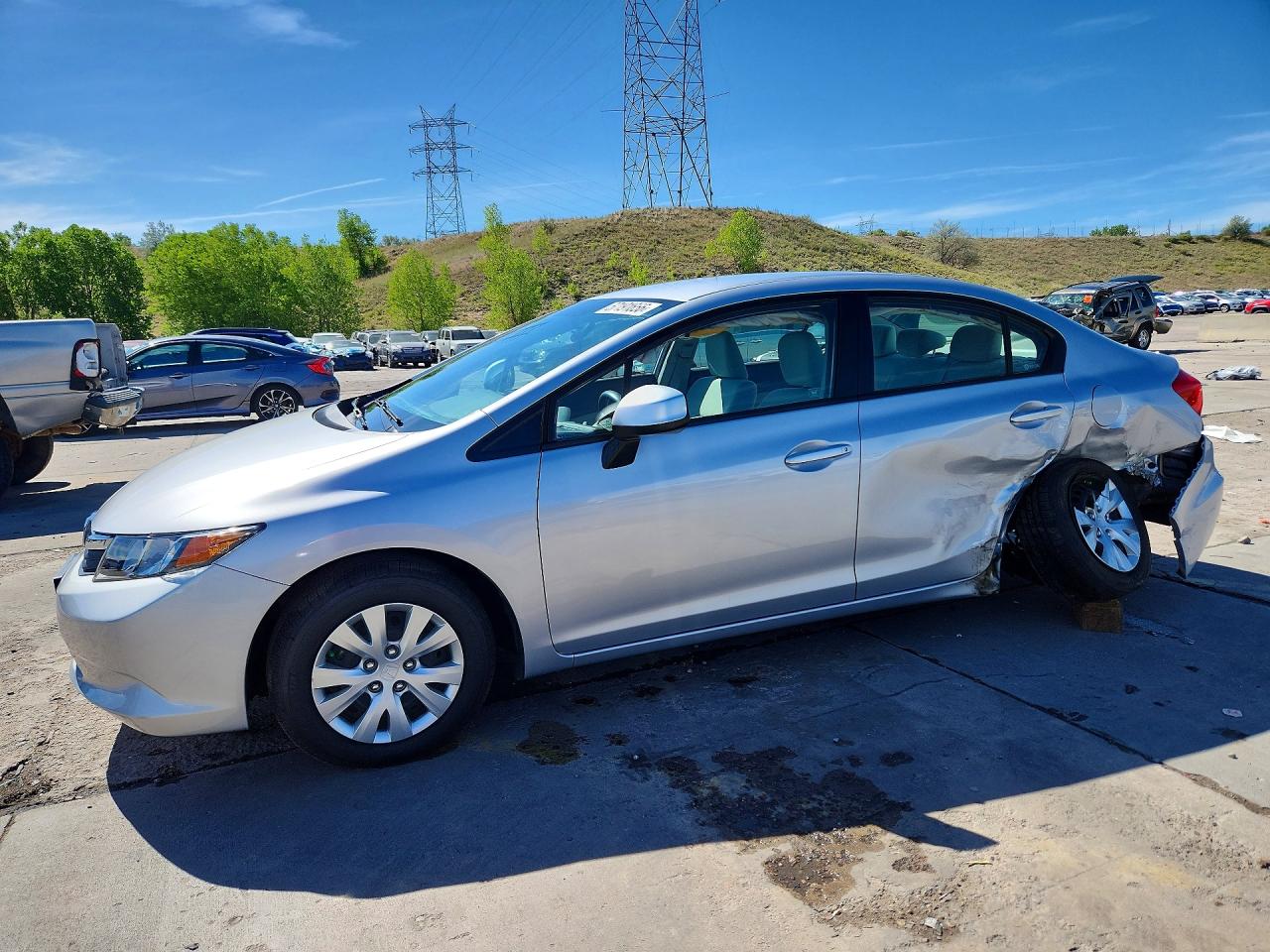 2012 HONDA CIVIC LX | 19XFB2F51CE379041 | UPCARS