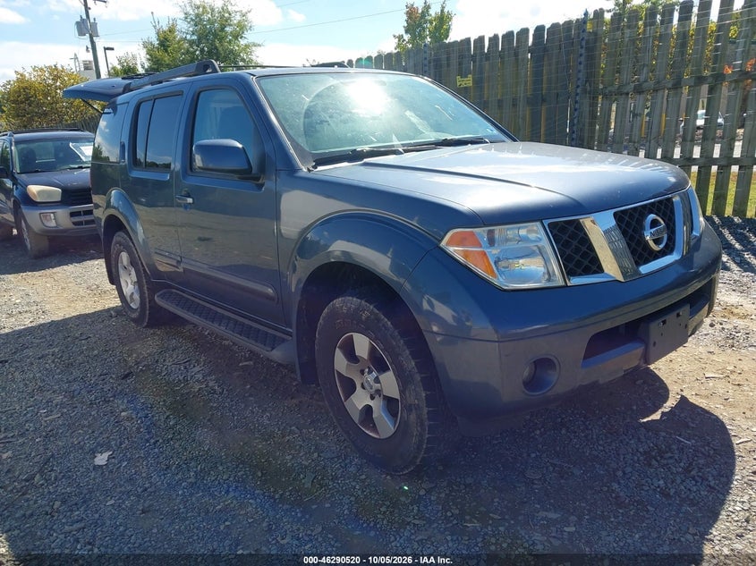 2005 NISSAN PATHFINDER SE | 5N1AR18W65C729629 | UPCARS