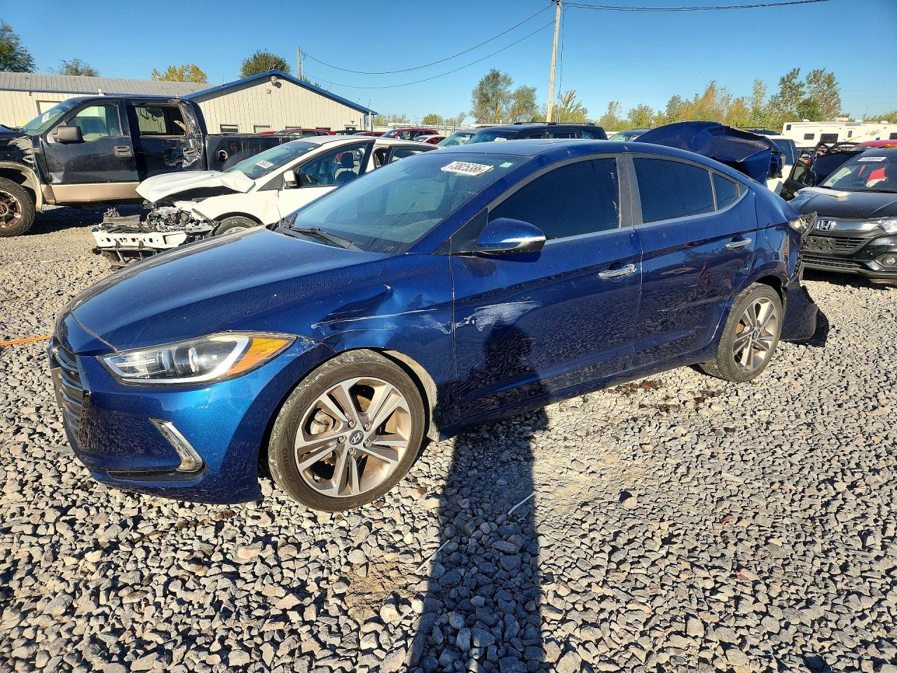2017 HYUNDAI ELANTRA LIMITED | 5NPD84LF4HH187047 | UPCARS
