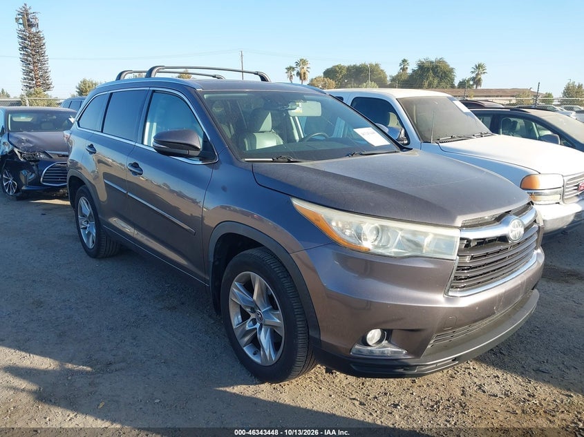 2016 TOYOTA HIGHLANDER LIMITED PLATINUM V6 | 5TDDKRFH2GS248108 | UPCARS