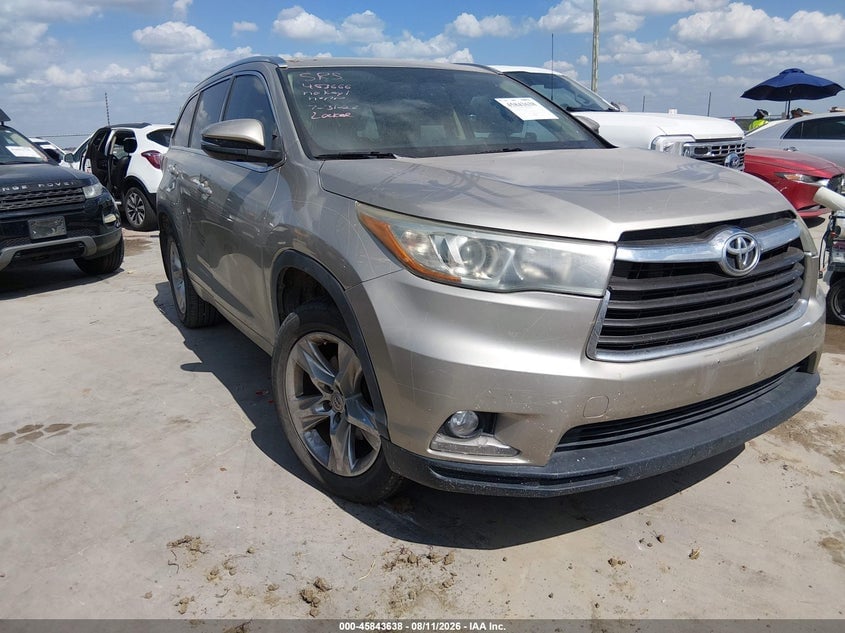 2015 TOYOTA HIGHLANDER LIMITED V6 | 5TDYKRFH8FS091619 | UPCARS