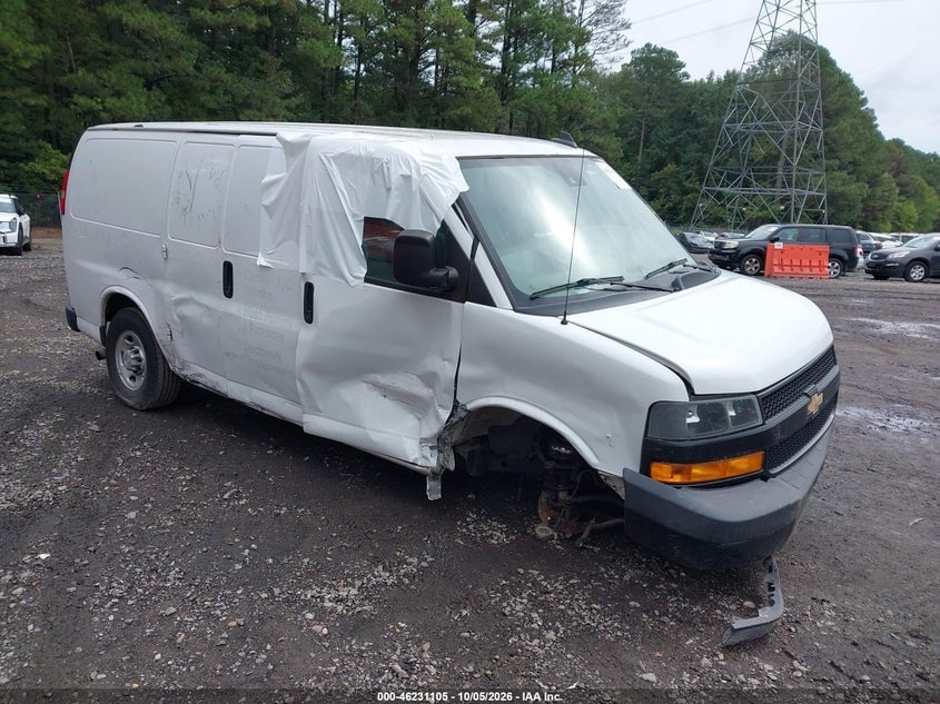 2020 CHEVROLET EXPRESS CARGO RWD 2500 REGULAR WHEELBASE WT | 1GCWGAFP2L1124110 | UPCARS