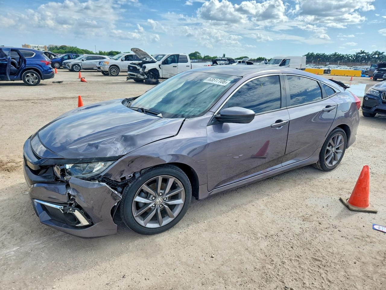 2019 HONDA CIVIC EXL | 19XFC1F77KE011924 | UPCARS