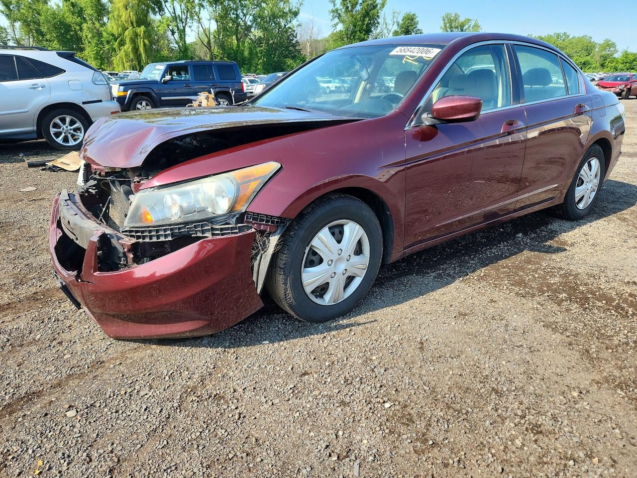 2012 HONDA ACCORD LX | 1HGCP2F37CA036466 | UPCARS