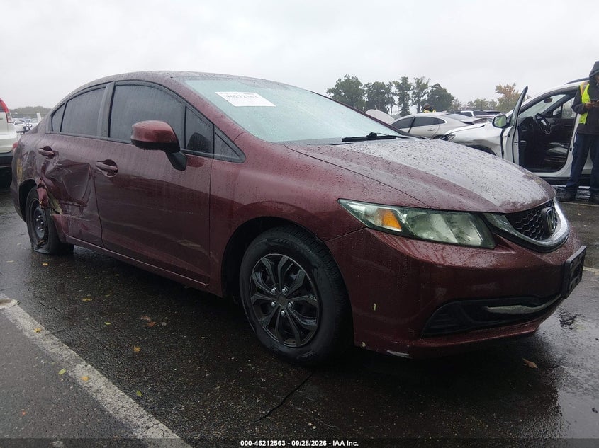 2013 HONDA CIVIC LX | 2HGFB2F57DH600052 | UPCARS