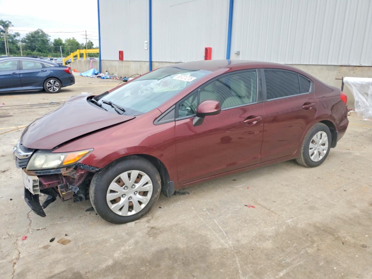 2012 HONDA CIVIC LX | 19XFB2F56CE064333 | UPCARS