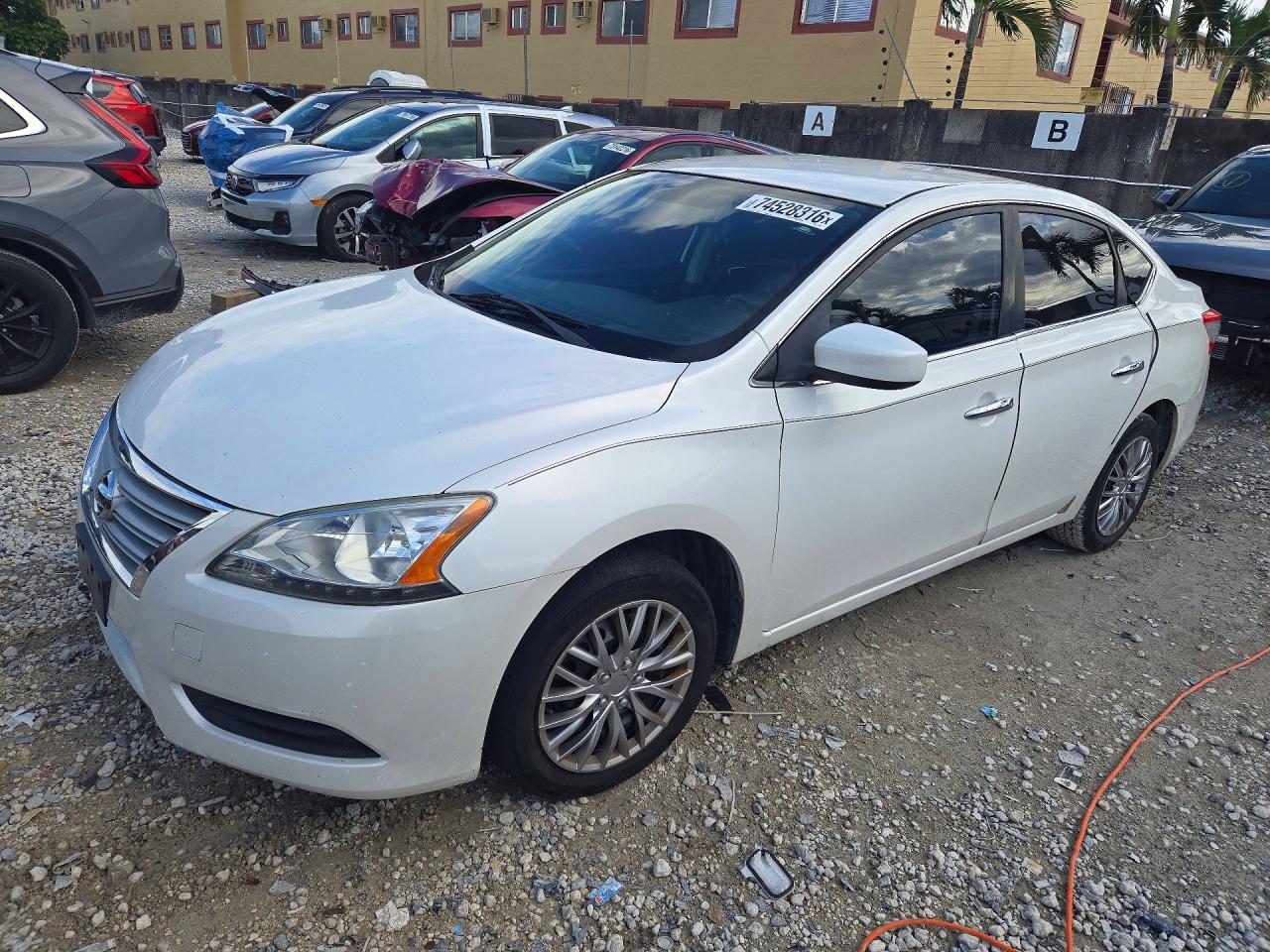 2013 NISSAN SENTRA S | 3N1AB7AP5DL774095 | UPCARS