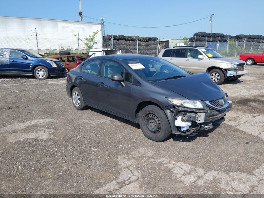 2013 HONDA CIVIC LX | 19XFB2F52DE204086 | UPCARS