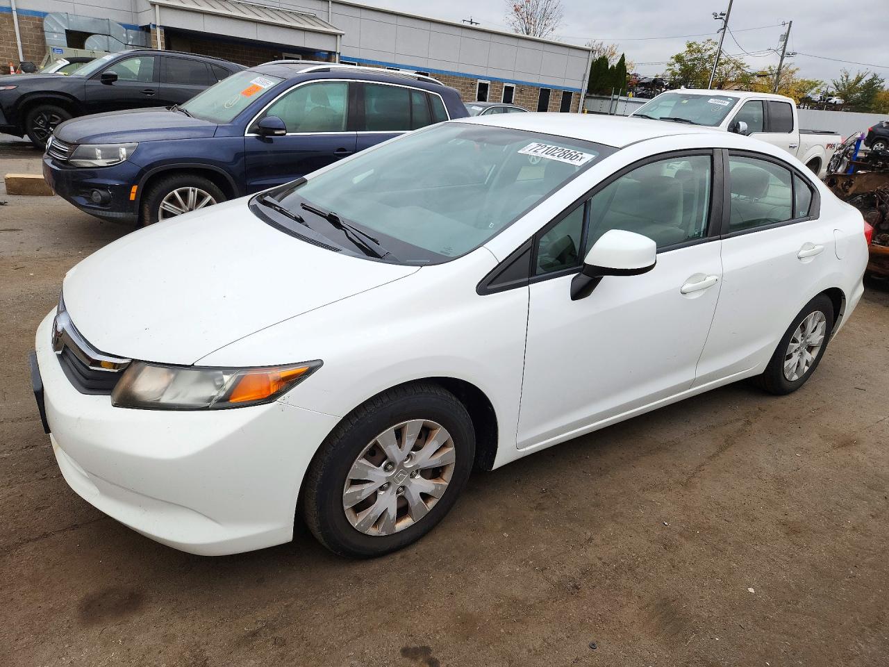 2012 HONDA CIVIC LX | 2HGFB2F57CH317715 | UPCARS