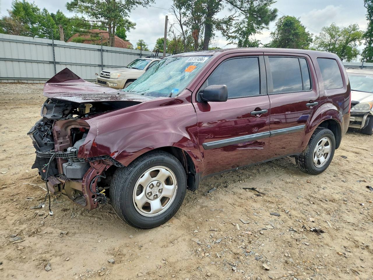 2014 HONDA PILOT LX | 5FNYF4H29EB044408 | UPCARS