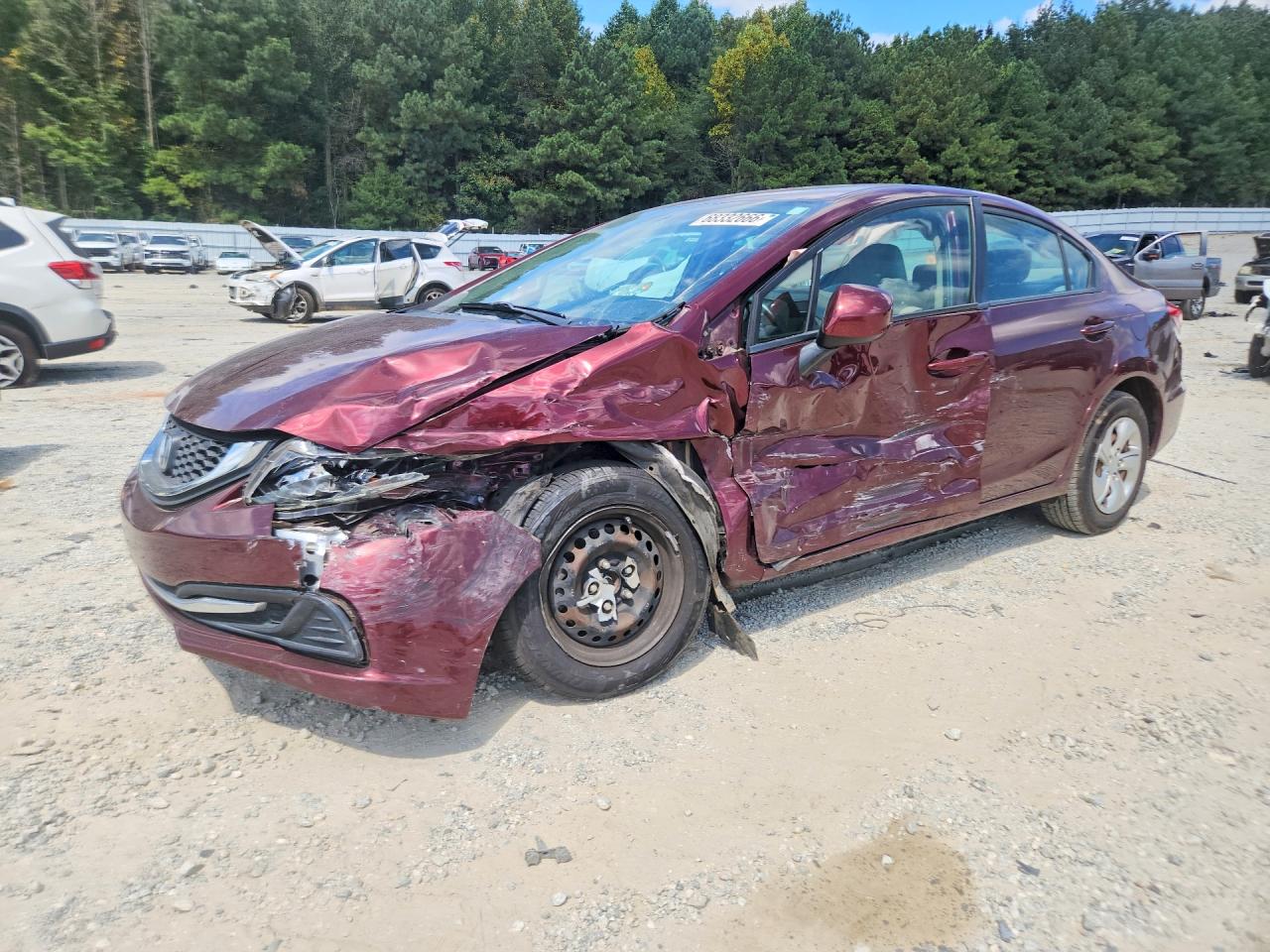 2013 HONDA CIVIC LX | 19XFB2F56DE068450 | UPCARS