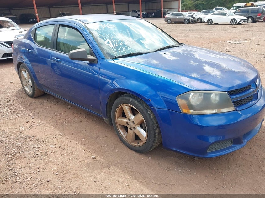 2014 DODGE AVENGER SE | 1C3CDZAB9EN109996 | UPCARS