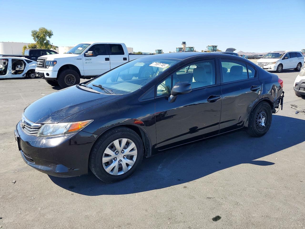 2012 HONDA CIVIC LX | 2HGFB2E59CH530182 | UPCARS