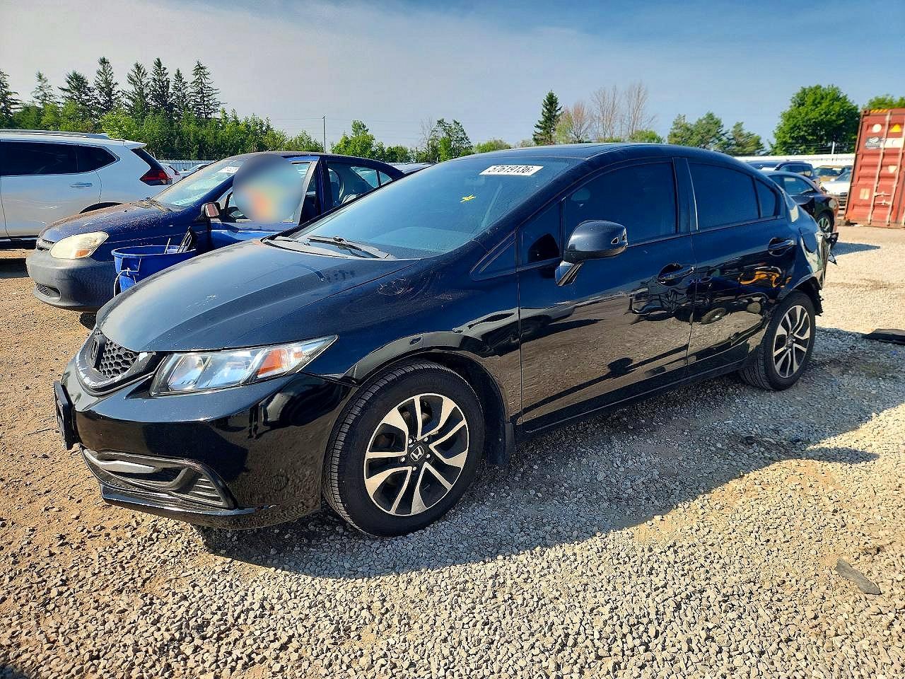 2013 HONDA CIVIC LX | 2HGFB2F55DH025983 | UPCARS