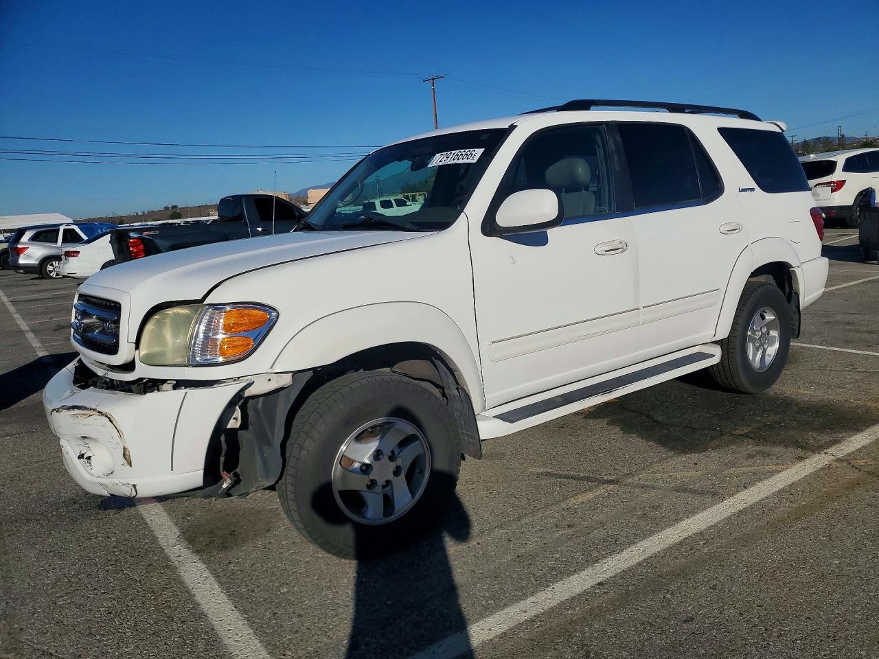 2002 TOYOTA SEQUOIA LIMITED | 5TDZT38A12S137400 | UPCARS