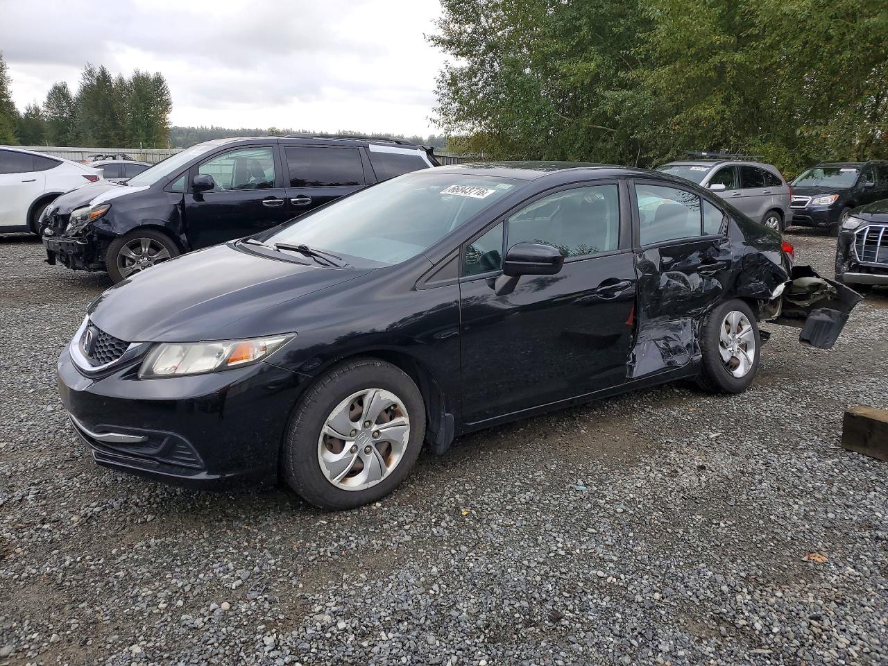 2014 HONDA CIVIC LX | 19XFB2F56EE225945 | UPCARS