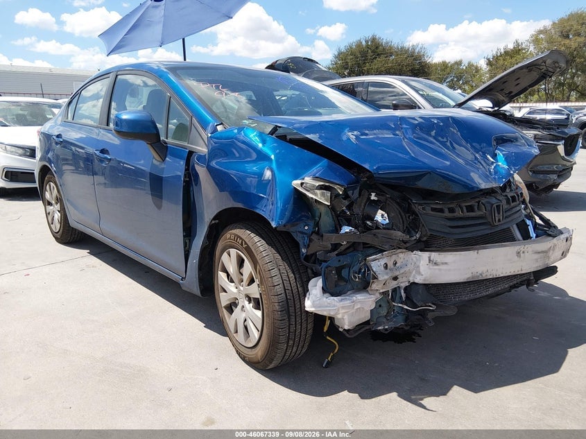 2012 HONDA CIVIC LX | 2HGFB2F59CH581566 | UPCARS