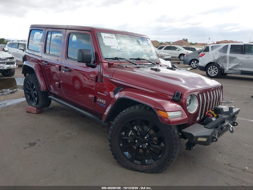 2022 JEEP WRANGLER 4XE UNLIMITED SAHARA 4X4 | 1C4JJXP65NW178723 | UPCARS
