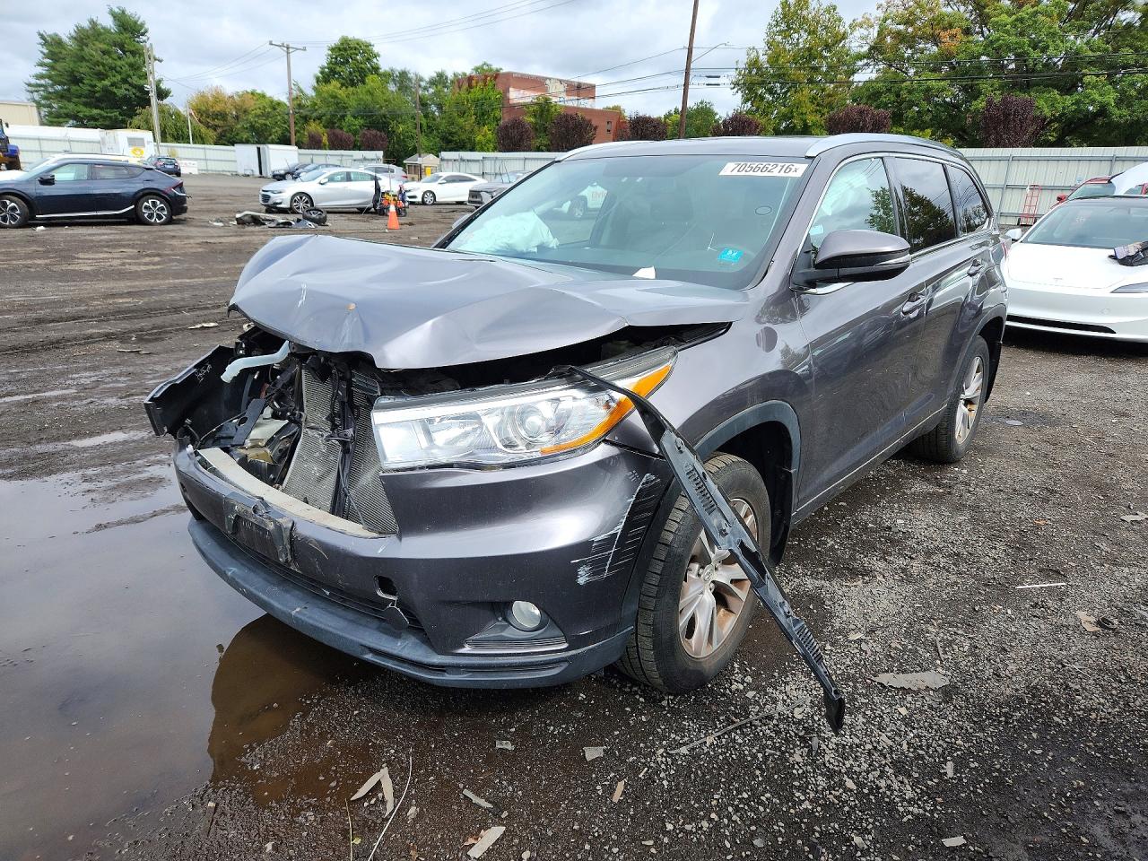 2015 TOYOTA HIGHLANDER XLE | 5TDJKRFH5FS144326 | UPCARS