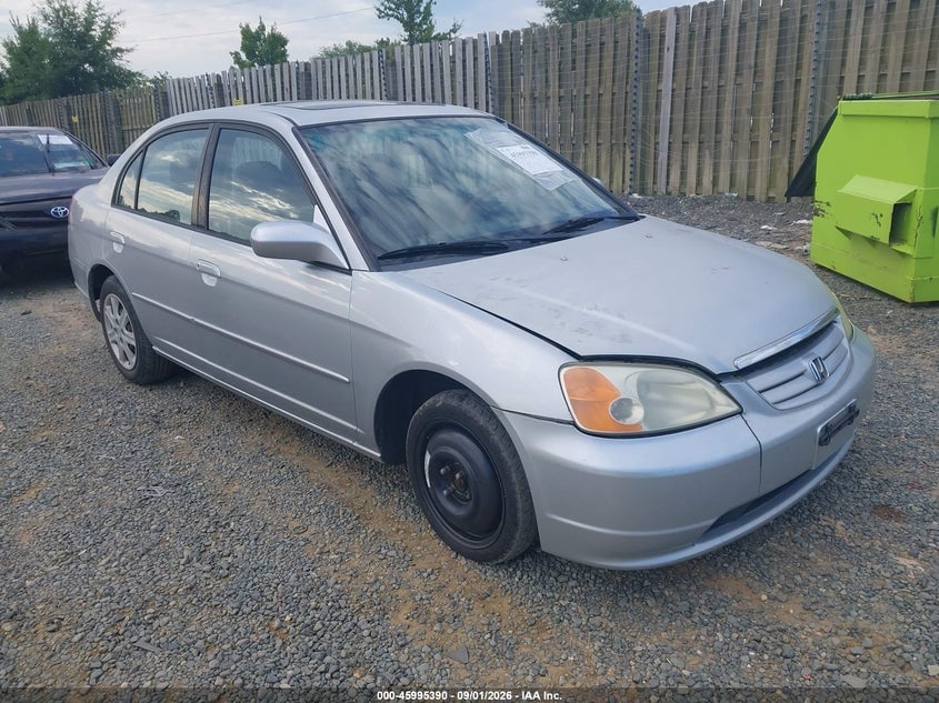 2003 HONDA CIVIC EX | 2HGES26773H552290 | UPCARS