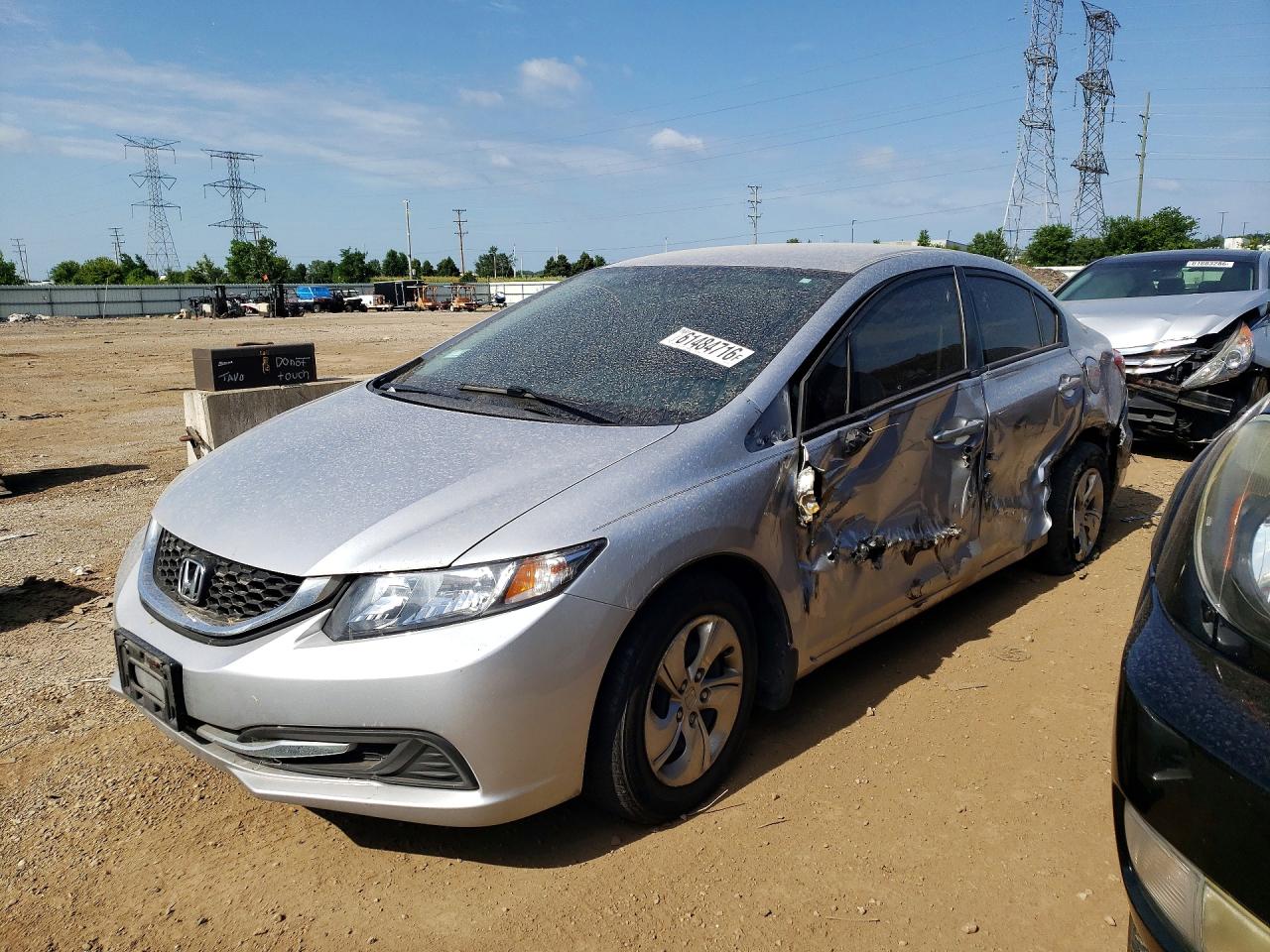 2013 HONDA CIVIC LX | 2HGFB2F56DH566086 | UPCARS