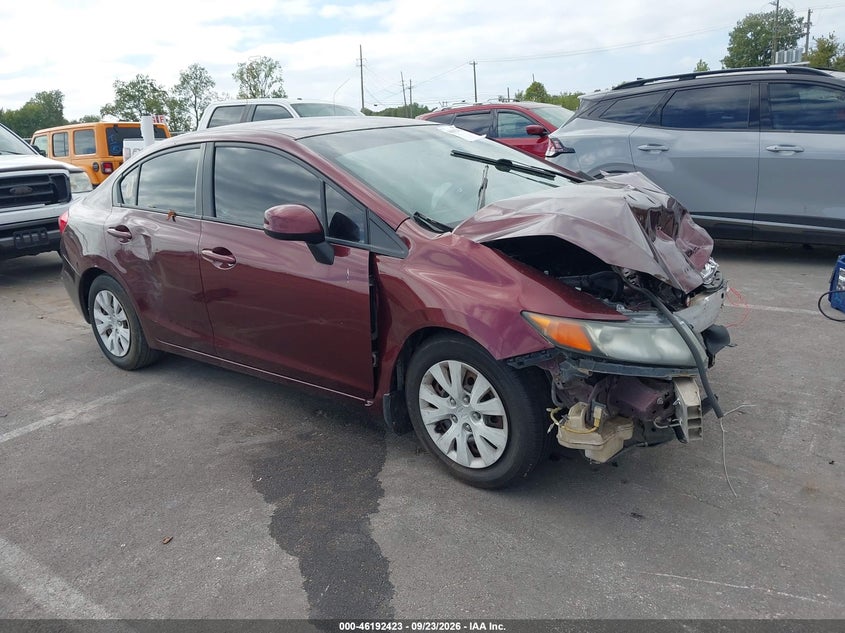 2012 HONDA CIVIC LX | 19XFB2F52CE103838 | UPCARS