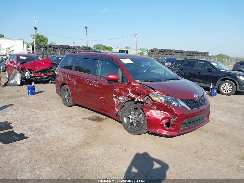 2015 TOYOTA SIENNA SE 8 PASSENGER | 5TDXK3DC9FS583429 | UPCARS