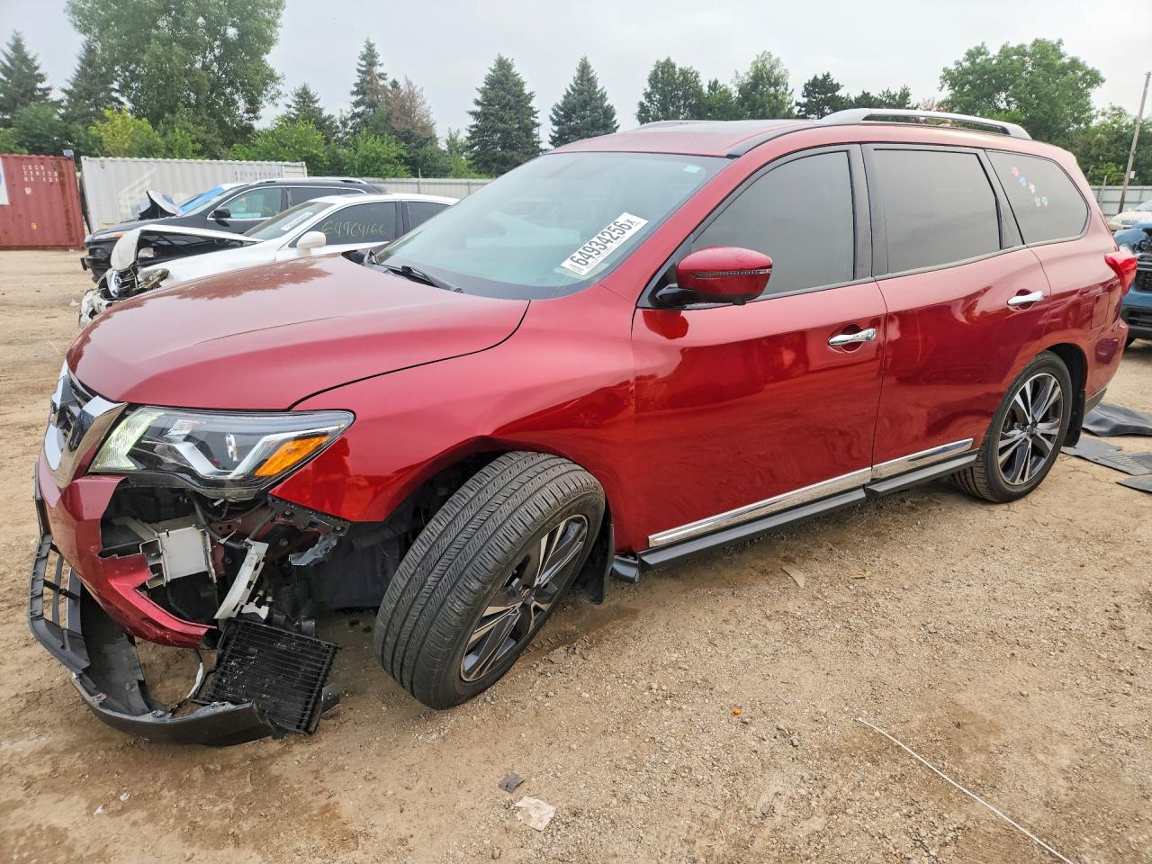 2020 NISSAN PATHFINDER PLATINUM | 5N1DR2DM1LC634299 | UPCARS