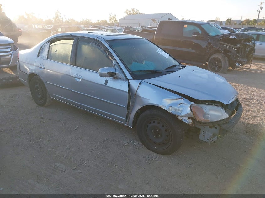 2002 HONDA CIVIC EX | 1HGES26762L048301 | UPCARS