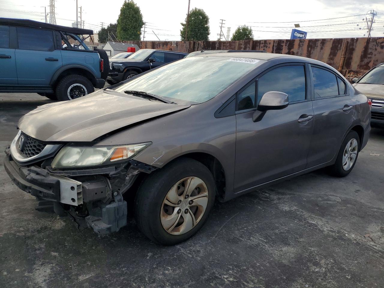2013 HONDA CIVIC LX | 2HGFB2F54DH547326 | UPCARS