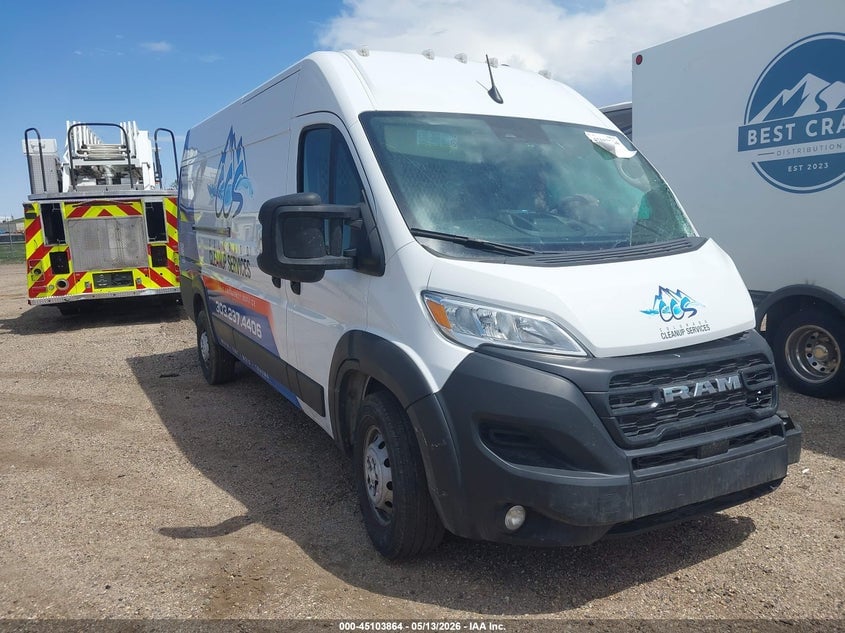 2023 RAM PROMASTER 3500 CARGO VAN HIGH ROOF 159 WB EXT | 3C6MRVJG6PE563126 | UPCARS
