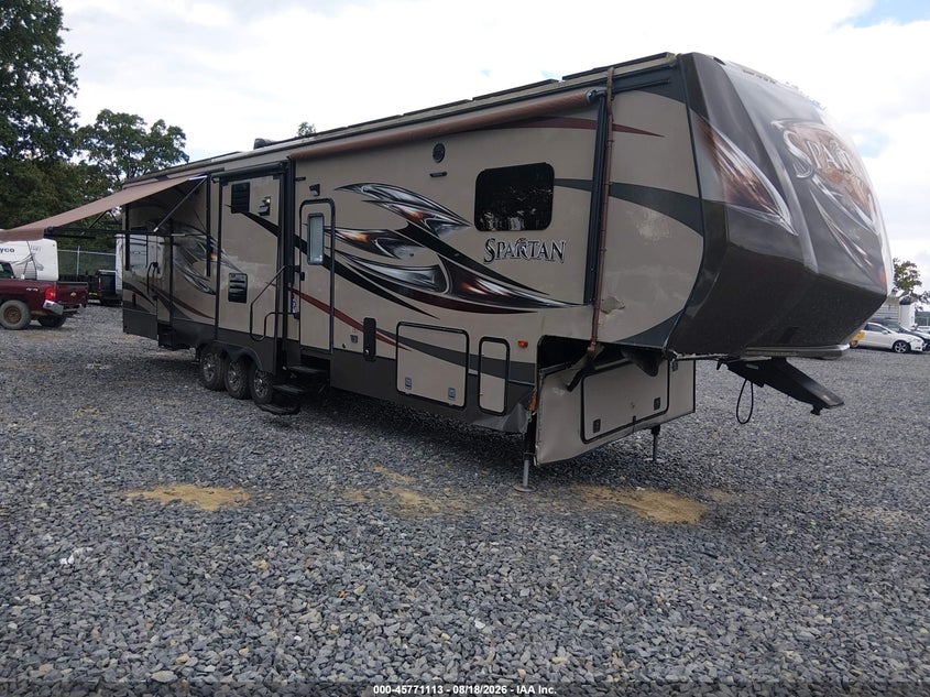 2019 FOREST RIVER SPARTAN 1240X TOY HAULER 5TH WHL TRAVEL TRAILER | 5ZT3ST5F9FG300169 | UPCARS