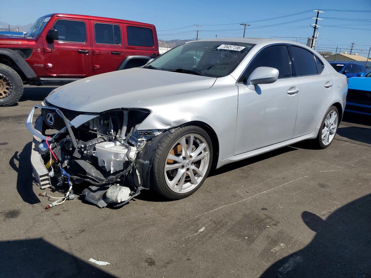2007 LEXUS IS BASE | JTHBK262X75033736 | UPCARS