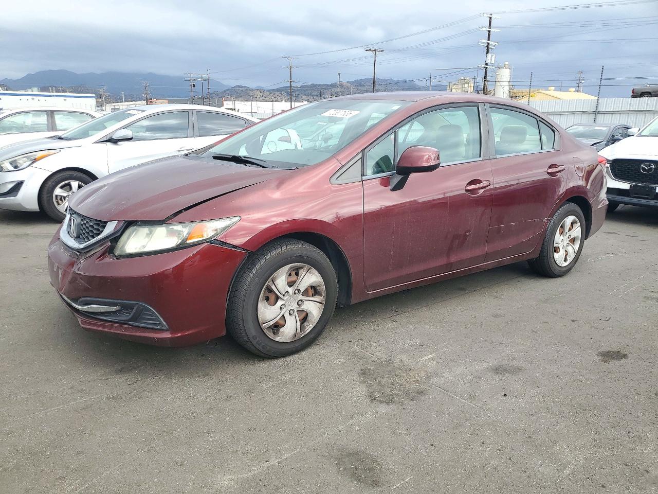 2013 HONDA CIVIC LX | 19XFB2F58DE267130 | UPCARS