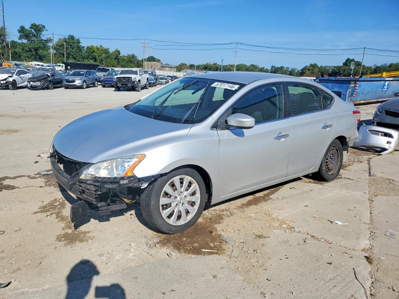 2013 NISSAN SENTRA S | 3N1AB7AP5DL674255 | UPCARS